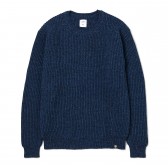 BEDWIN-C-NECK KNIT SWEATER 「WRIGHT」 - Navy