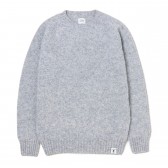 BEDWIN-C-NECK SHAGGY KNIT SWEATER 「LECKIE」 - Gray