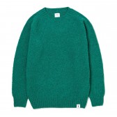 BEDWIN-C-NECK SHAGGY KNIT SWEATER 「LECKIE」 - Green