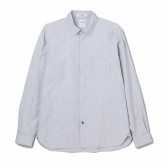 BEDWIN-L:S B.D ARMHOLE LAYERD OX SHIRT 「BRIAN」 - Gray