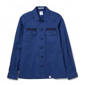 BEDWIN-L:S MILITARY SHIRT 「CLIFF」 - Navy