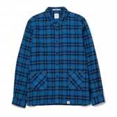 BEDWIN-L:S WAIST POCKET SHIRT FD 「FALCO」 - Blue