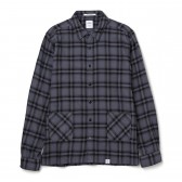 BEDWIN-L:S WAIST POCKET SHIRT FD 「FALCO」 - Gray