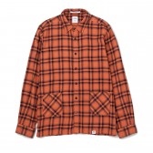 BEDWIN-L:S WAIST POCKET SHIRT FD 「FALCO」 - Orange