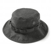 STUSSY-Melton Wool Boonie Hat - Black