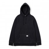 BEDWIN-L/S HEAVY COTTON HOODED SWEAT 「DAVID」 - Black