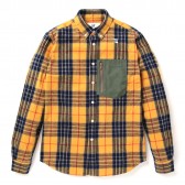 HABANOS-FLANNEL OUTDOOR POCKET SHIRTS - Yellow