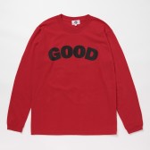 GOODENOUGH-PRINT L:S TEE - GOOD E - Red