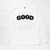GOODENOUGH-PRINT L:S TEE - GOOD E - White