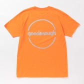GOODENOUGH-PRINT TEE - CIRCLE LOGO - T.Orange : Glitter