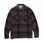 GOODENOUGH-GE FLANNEL SHIRT - Charcoal