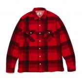 GOODENOUGH-GE FLANNEL SHIRT - Red