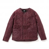 STUSSY-Quilted Military Jacket - Burgundy