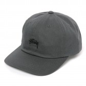 STUSSY-Stock Low Cap - Charcoal