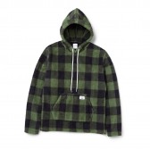 BEDWIN-L/S CHECK BOA PULLOVER HOODED 「DAVID」 - Green