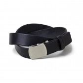 BEDWIN-LEATHER BELT 「TERRY」 - Black