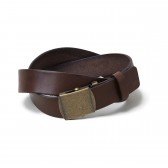 BEDWIN-LEATHER BELT 「TERRY」 - Brown