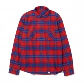 BEDWIN-LS FLANEL CHECK SHIRT FD 「RICK」 - Blue