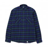 BEDWIN-LS FLANEL CHECK SHIRT FD 「RICK」 - Green