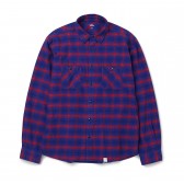 BEDWIN-LS FLANEL CHECK SHIRT FD 「RICK」 - Red