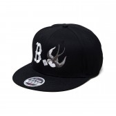 BEDWIN-COTTON TWILL BASEBALL CAP 「GREG」 - Black
