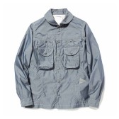 and wander-dry typewriter shirt jacket (M) - Navy