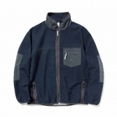 and wander-pile denim jacket (M) - Navy