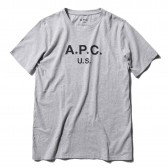 A.P.C.-A.P.C. U.S. メンズTシャツ - 杢 Pale Gray