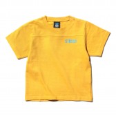 STUSSY-Kids Pigment Dyed Football Jersey - Yellow