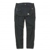 and wander-garment dyed serge pants (M) - Black