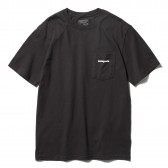 patagonia-Ms P-6 Logo Cotton Pocket T-Shirt - Black