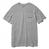 patagonia-Ms P-6 Logo Cotton Pocket T-Shirt - Gravel Heather