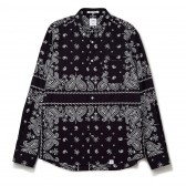 BEDWIN-L:S OG BANDANA SHIRT FD 「MONK」 - Black