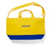 CANVAS SHOULDER TOTE - Yellow : Blue