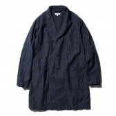 ENGINEERED GARMENTS-Lab Shirt - Paisley Jacquard - Dk.Navy