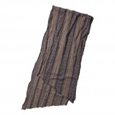 ENGINEERED GARMENTS-Long Scarf - Multi St. Jacquard - Khaki : Navy