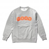 GOODENOUGH-GOOD E HEAVY WEIGHT SWEATSHIRTS - Grey : Orange