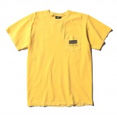 STUSSY-Classic Roots Pigment Dye Pocket Tee - Faded Yellow
