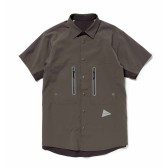 and wander-tech short sleeve shirt (M) - Charcoal