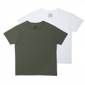 N.HOOLYWOOD-971-CS03 pieces 2パックTシャツ - Khaki / White