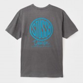 STUSSY-Design Corp. Pigment Dyed Tee - Black