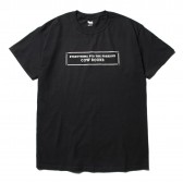 COW BOOKS-Mens T-shirts (Stitch) - Black × Ivory