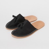 Hender Scheme-leather slipper - Black