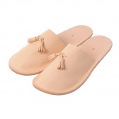 leather slipper - Natural