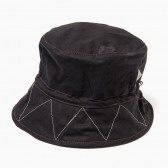 and wander-cotton nylon ox hat - Black