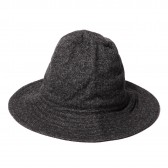 ENGINEERED GARMENTS-Mountain Hat - Wool Homespun - Charcoal