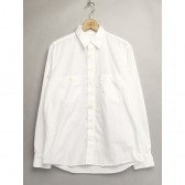 MOUNTAIN RESEARCH-Buttons - Broad Shirt - White