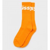 STUSSY-Jacquard Logo Socks - Orange