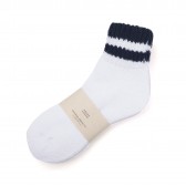 UNIVERSAL PRODUCTS-3P COLOR SOCKS - B SET (White × Navy)
