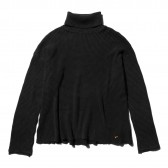 Porter Classic-FRENCH THERMAL TURTLENECK - Black